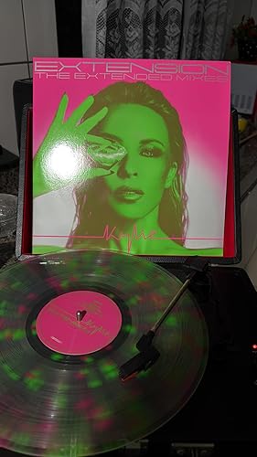 Kylie Minogue - Extension (Clear with Neon Green & Pink Splatter